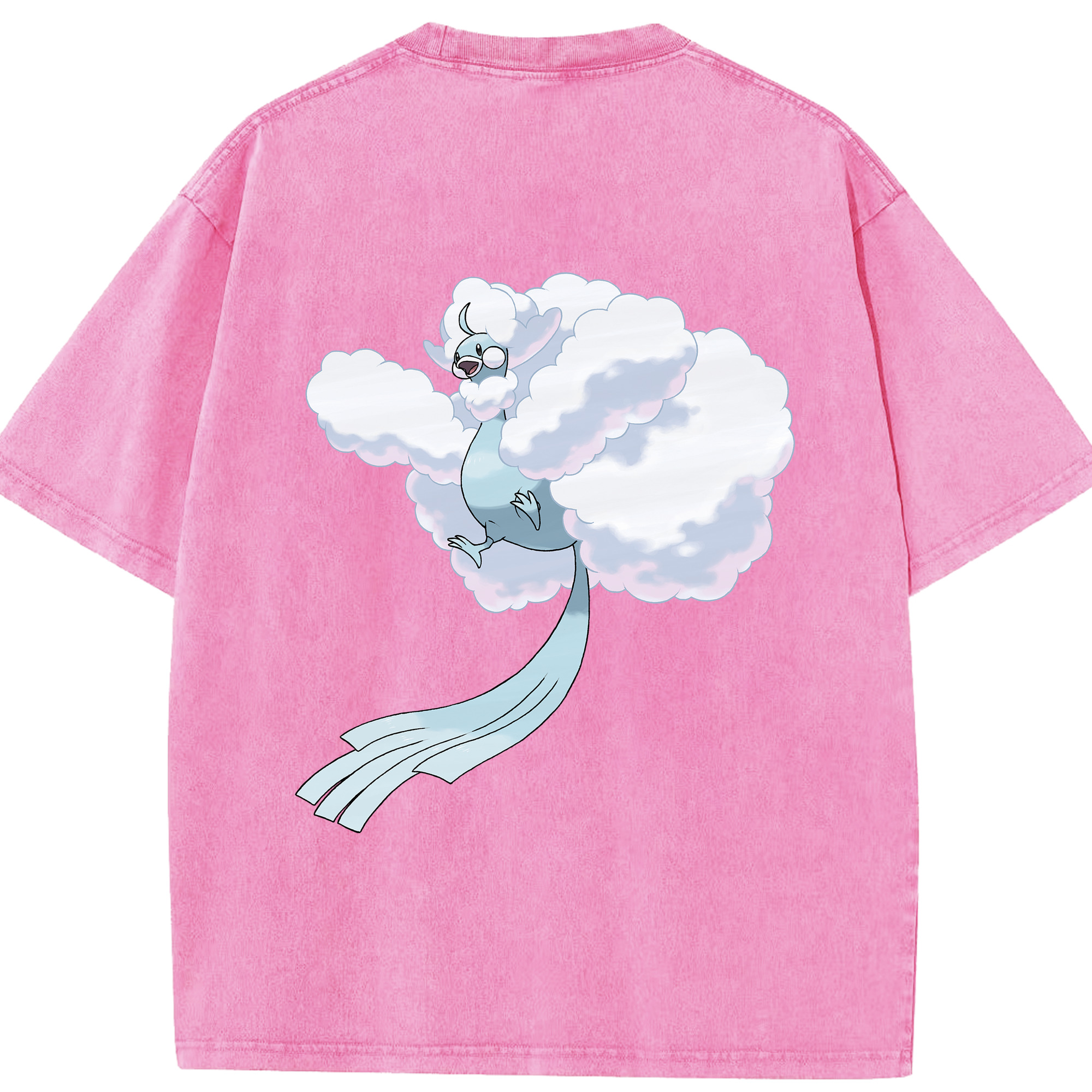 （画像用） ポケットモンスター Pokémon 綿100% ヴィンテージ風 半袖Tシャツ（背面プリント）